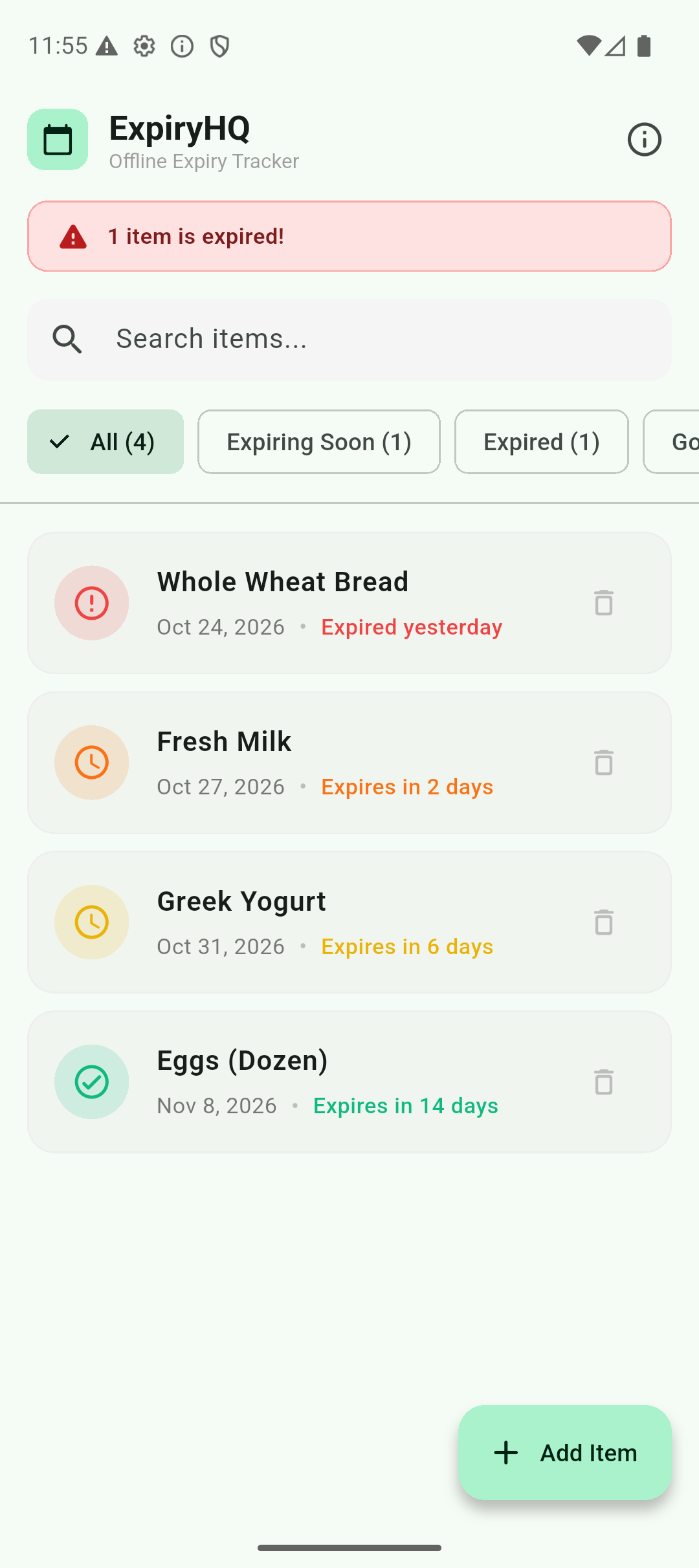 ExpiryHQ Screenshot